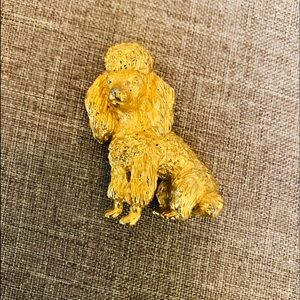 Vintage Trifari Gold Poodle Brooch